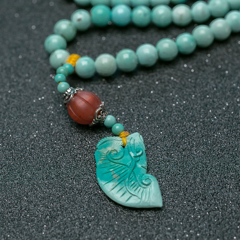 绿松石108佛珠-红掌柜