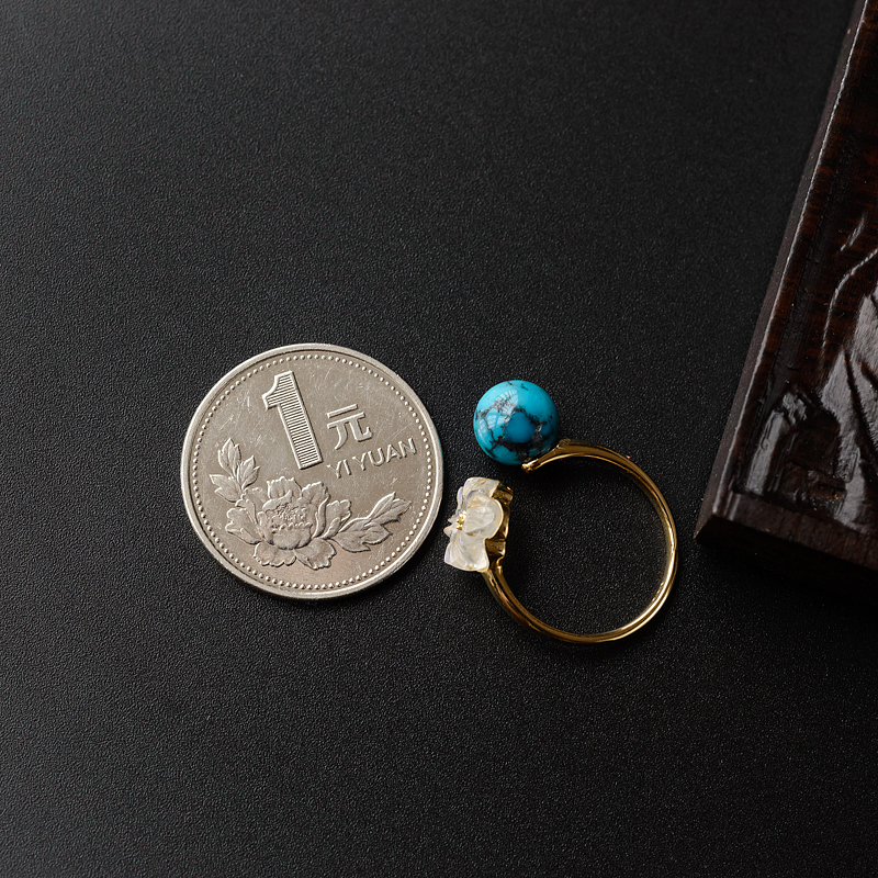 乌兰花绿松石云追月戒指-红掌柜