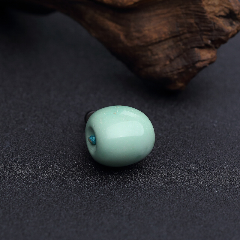 湖北天然高瓷蓝绿绿松石三通 - 红掌柜