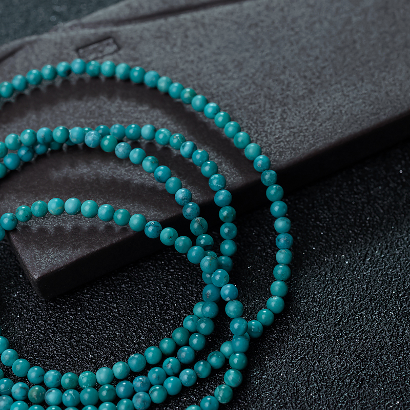 铁线绿松石珠链-红掌柜