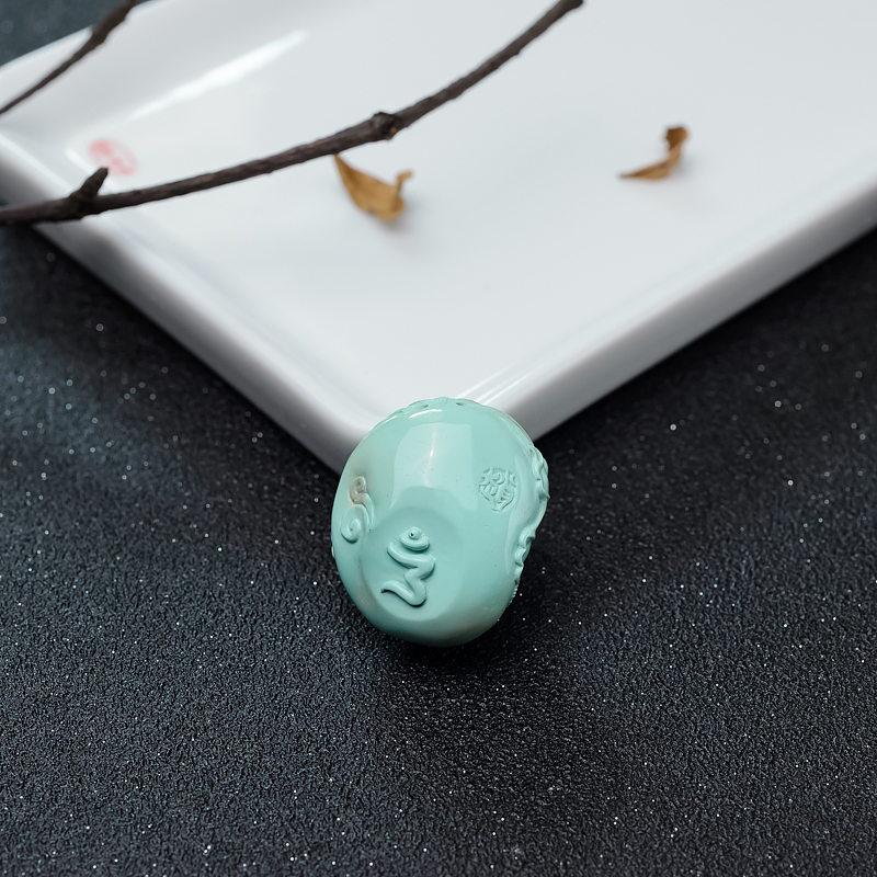 绿松石大黑天吊坠-红掌柜