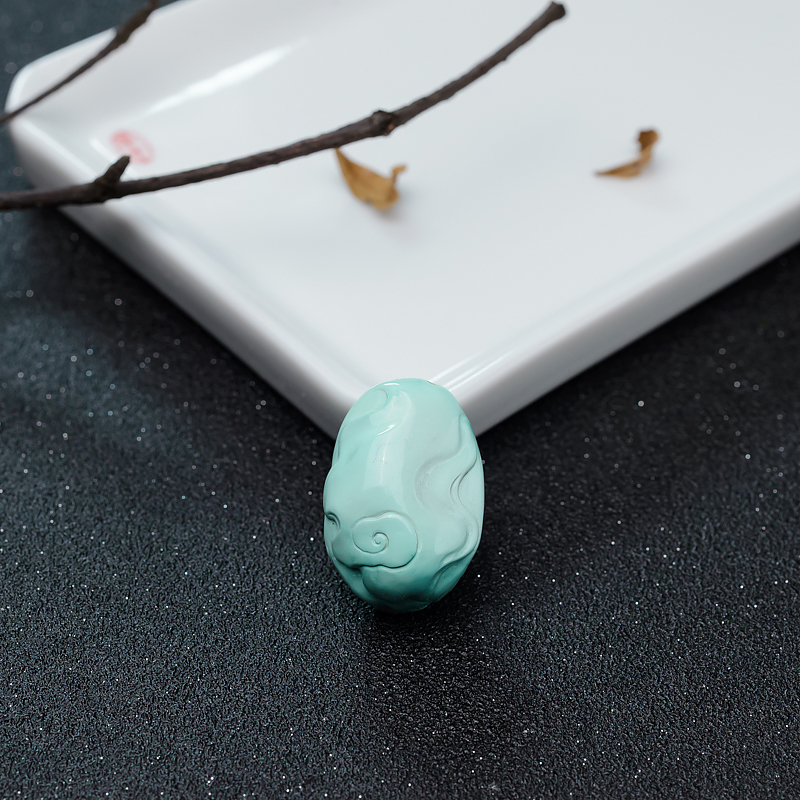 绿松石寿星吊坠-红掌柜