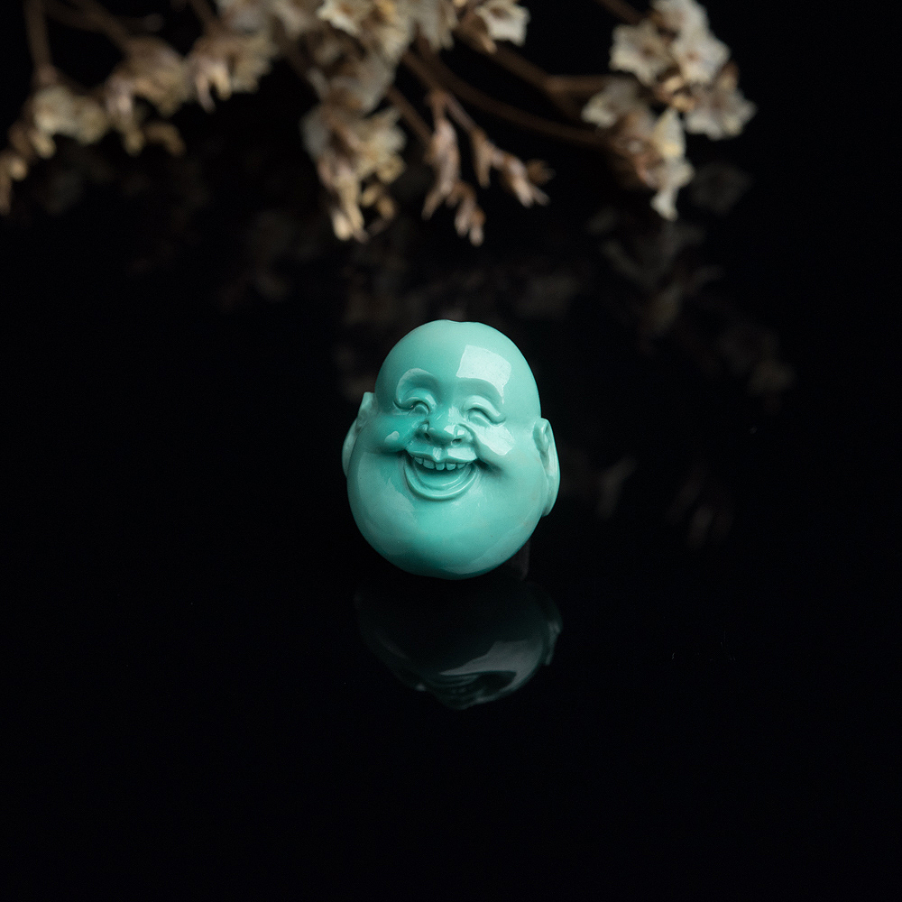 绿松石佛头背云-红掌柜