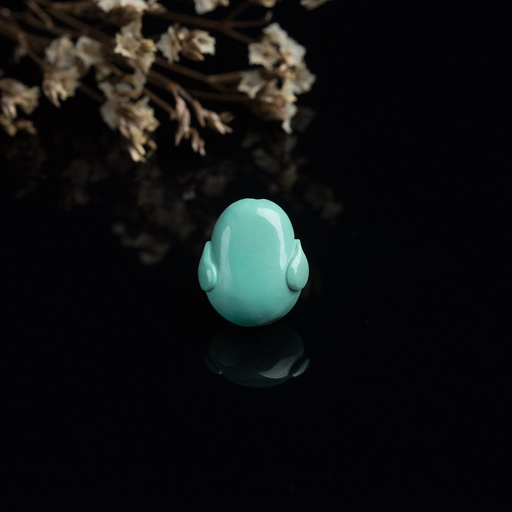 绿松石佛头背云-红掌柜