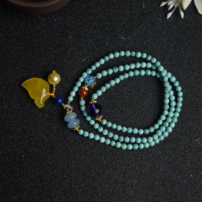 绿松石多圈手串-红掌柜