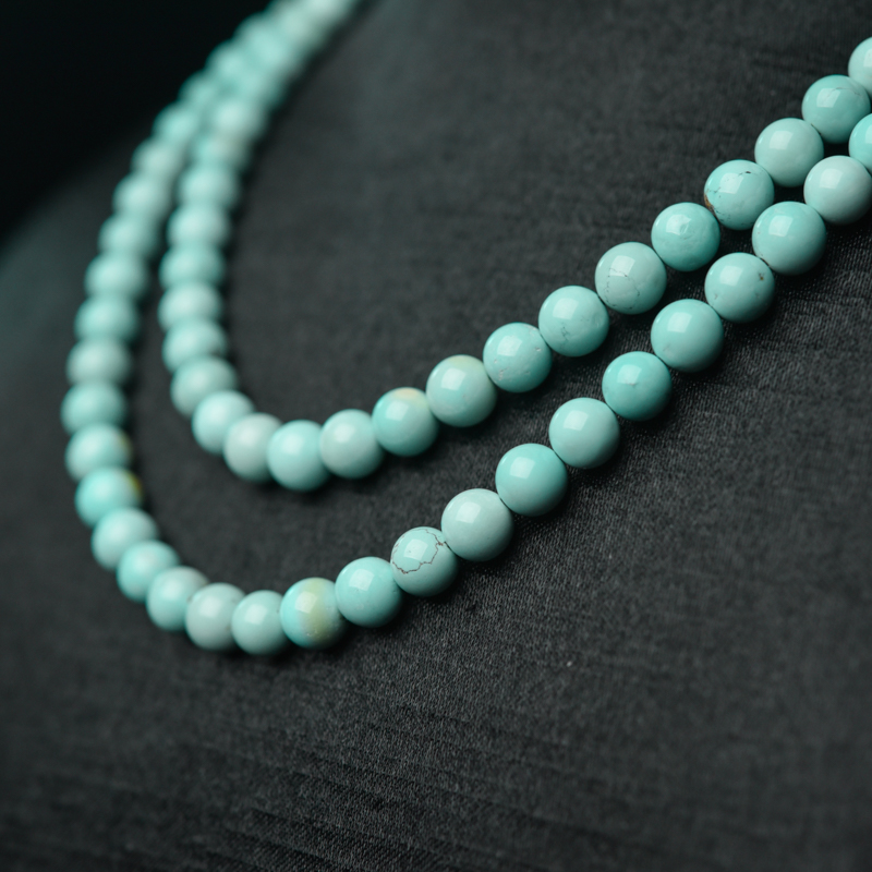 天然绿松石长链-红掌柜