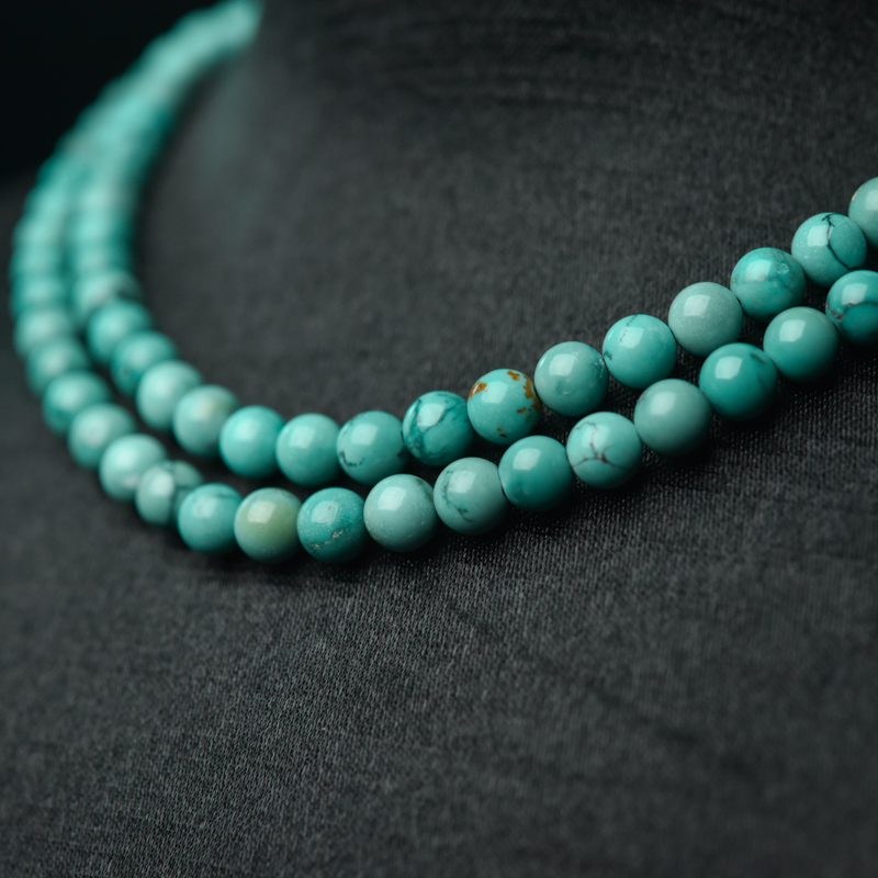 天然绿松石长链-红掌柜