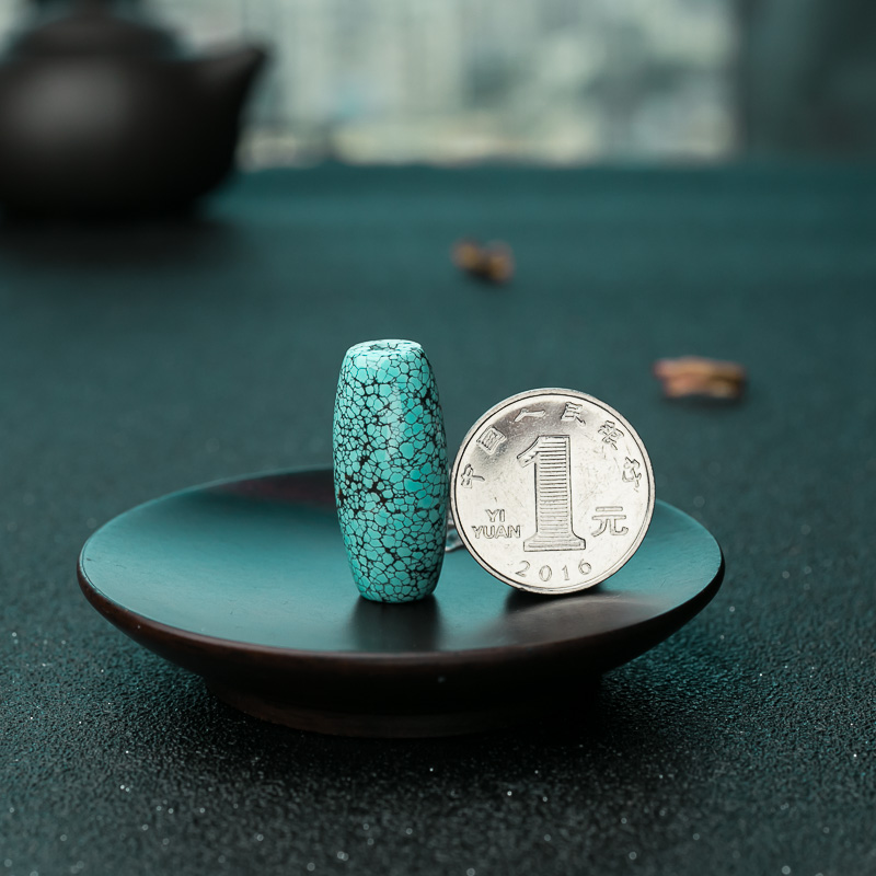 湖北绿松石桶珠-红掌柜