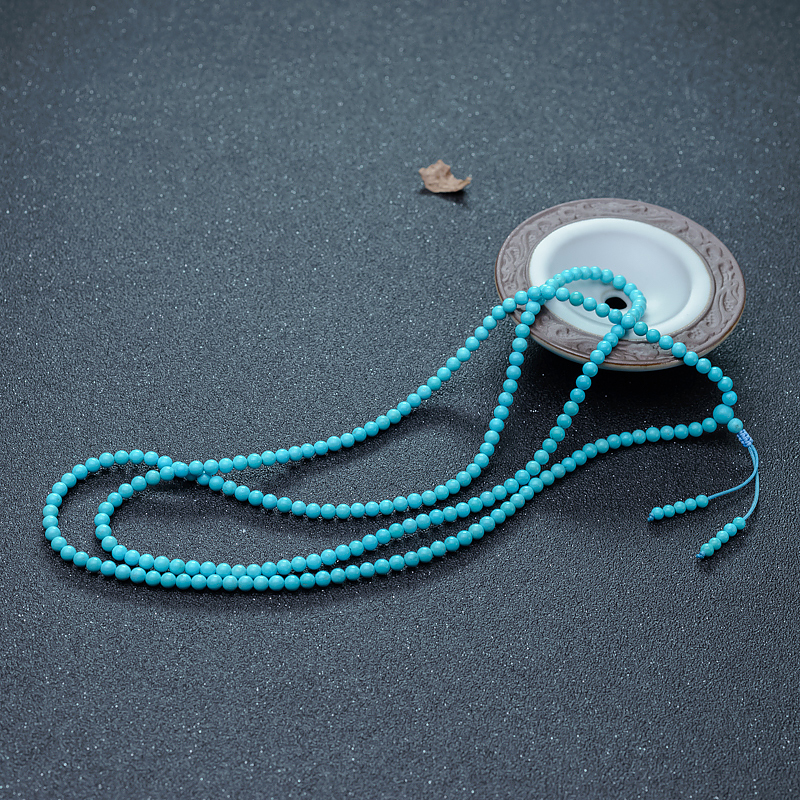 铁线蓝绿松石长链-红掌柜