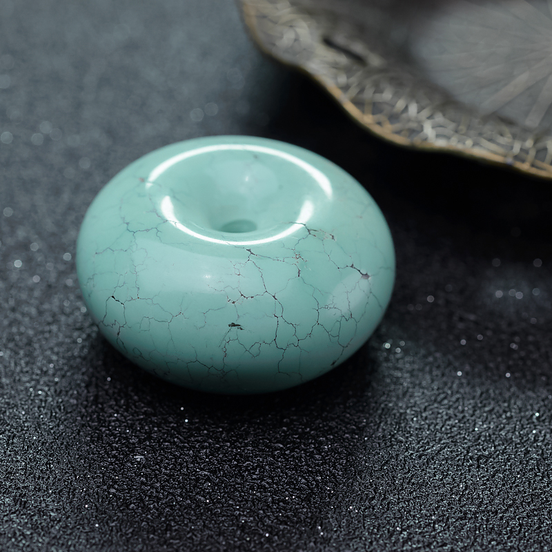 绿松石平安扣吊坠-红掌柜