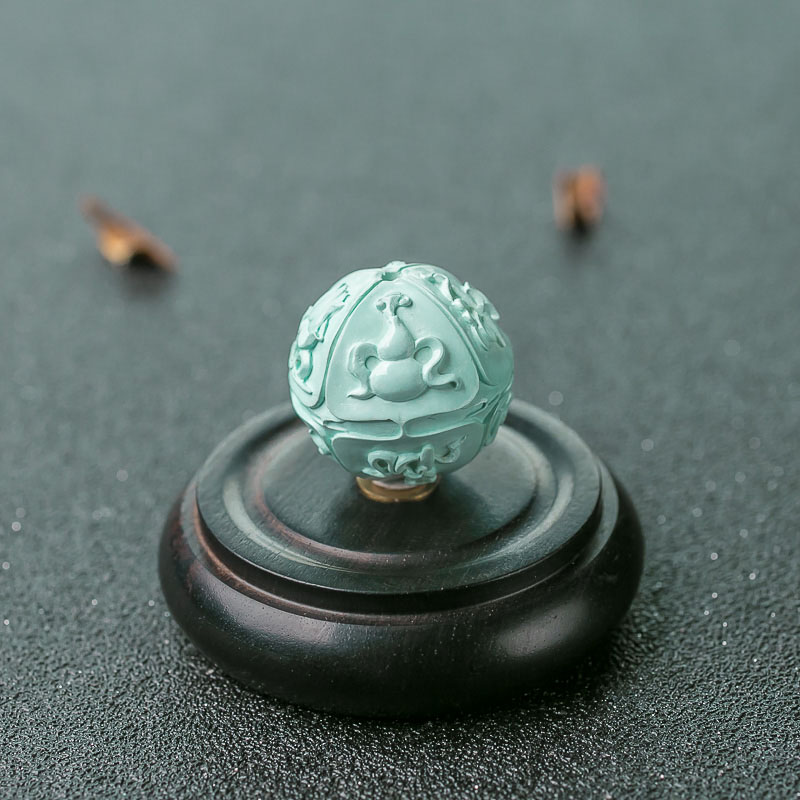 中瓷绿松石八宝珠-红掌柜