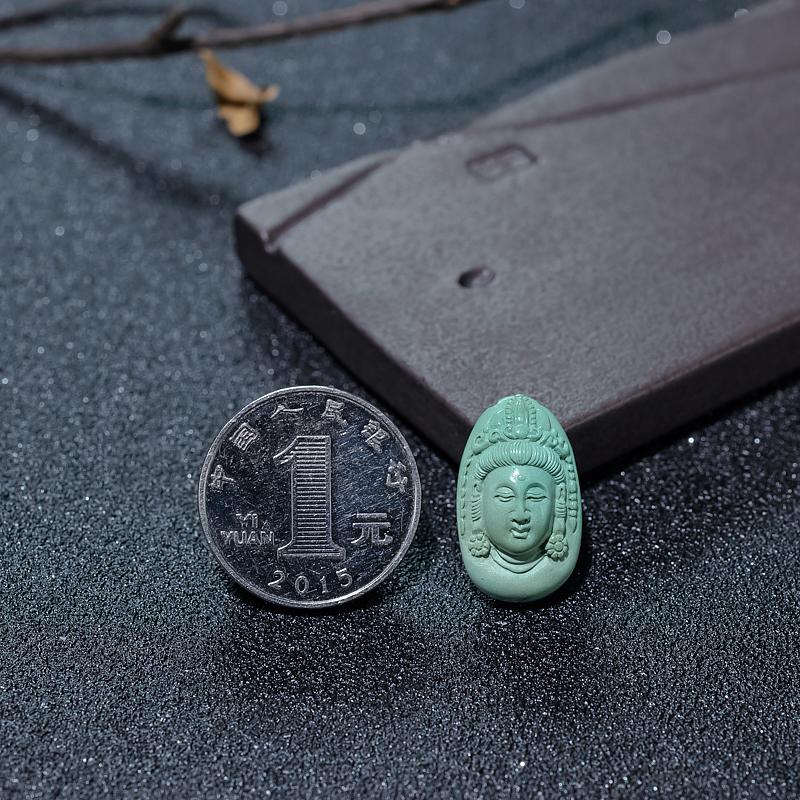 湖北绿松石观音吊坠-红掌柜