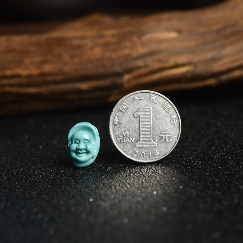 高瓷蓝绿松石吊坠-红掌柜