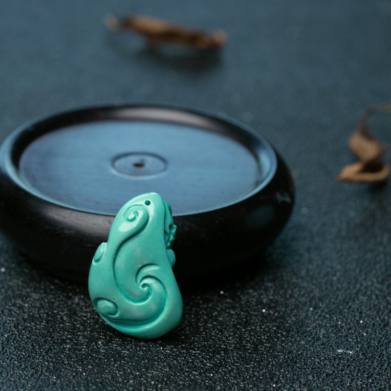 绿松石观音吊坠-红掌柜