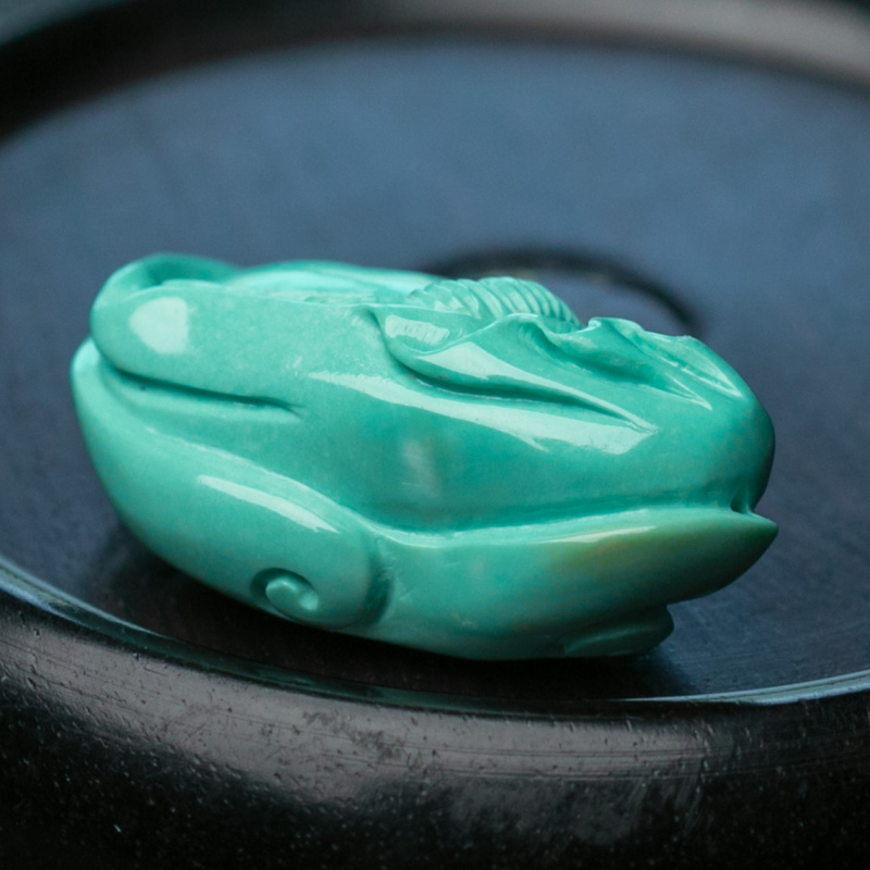 湖北绿松石观音吊坠-红掌柜