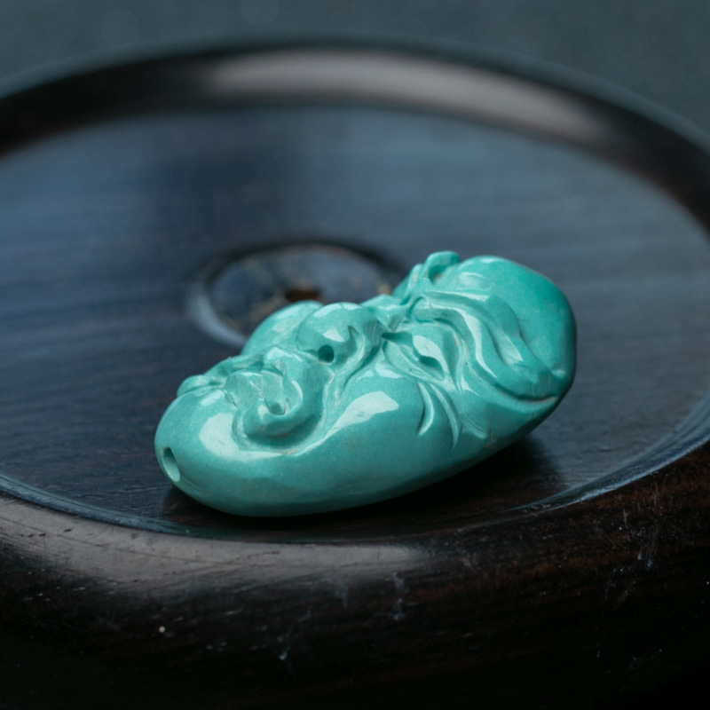 湖北绿松石罗汉头配件-红掌柜