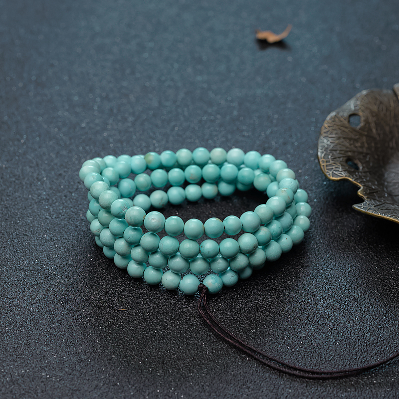 中瓷铁线绿松石长链-红掌柜