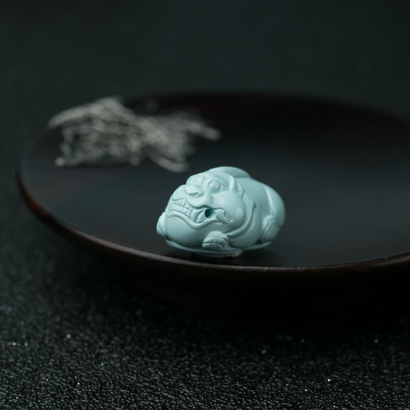 湖北绿松石貔貅吊坠-红掌柜