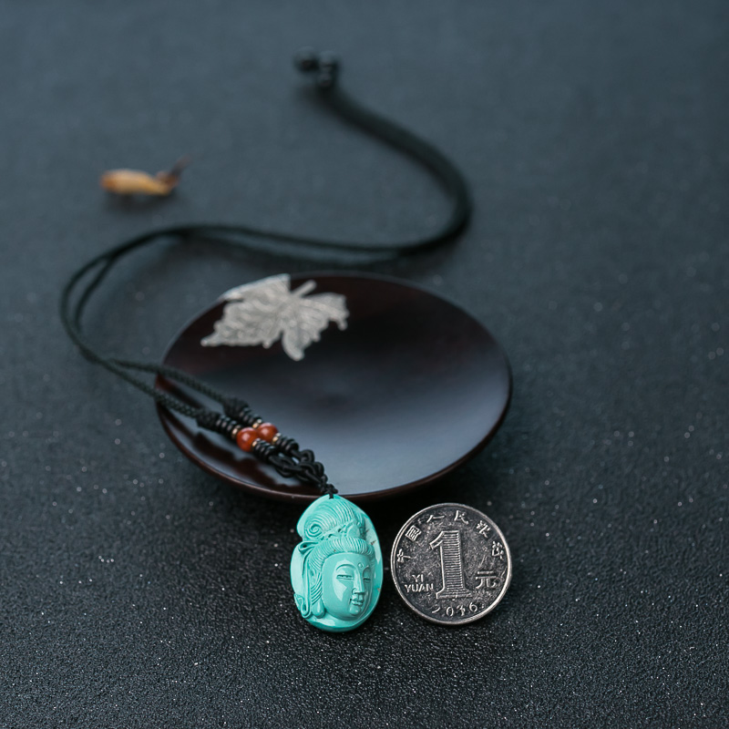 绿松石观音挂件-红掌柜