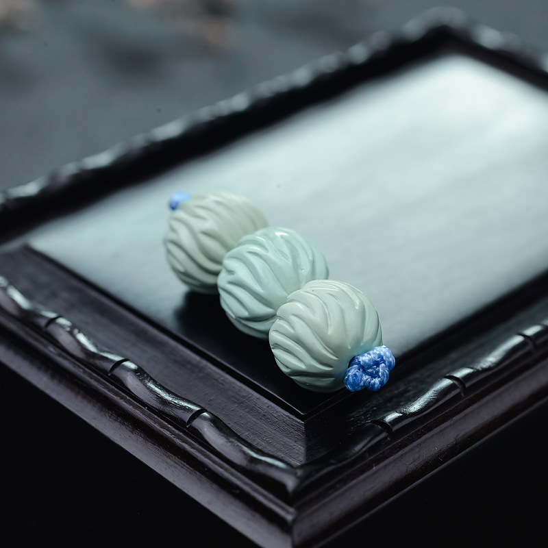 蓝绿绿松石珠-红掌柜