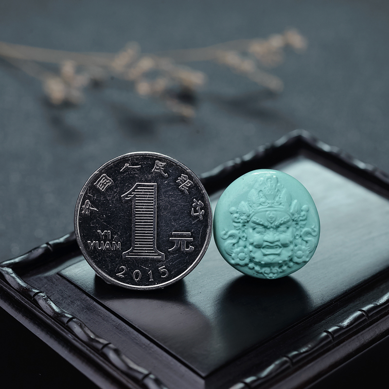 中高瓷绿松石大黑天-红掌柜