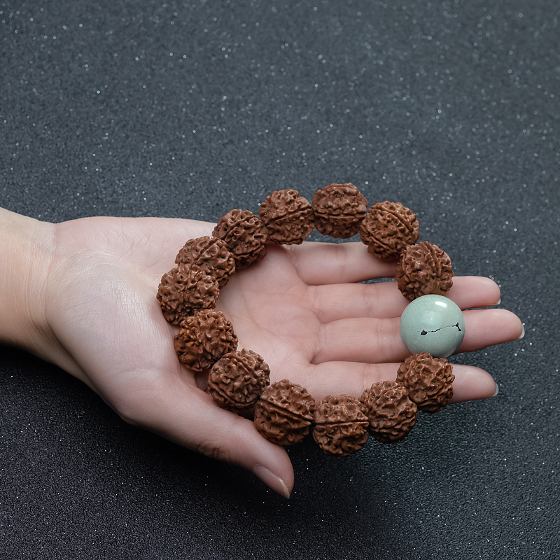 铁线绿松石手串-红掌柜