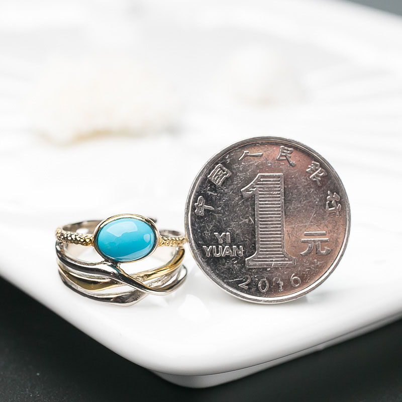 原矿美松戒指-红掌柜