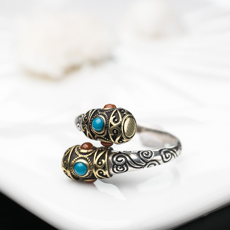 美国天然原矿美松戒指-红掌柜