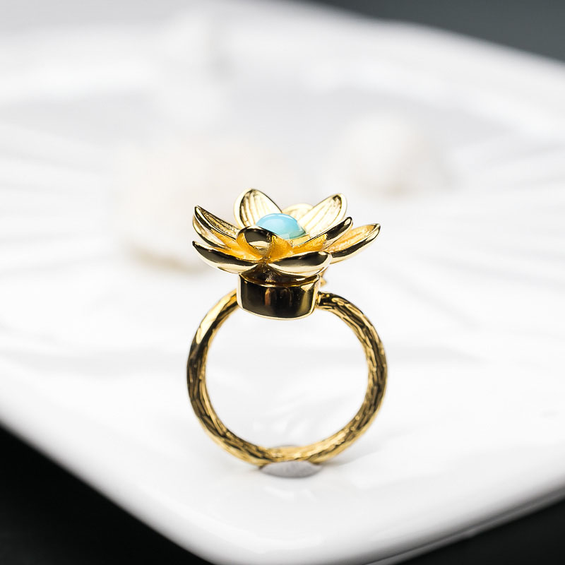 银镶美国天然原矿美松戒指-红掌柜