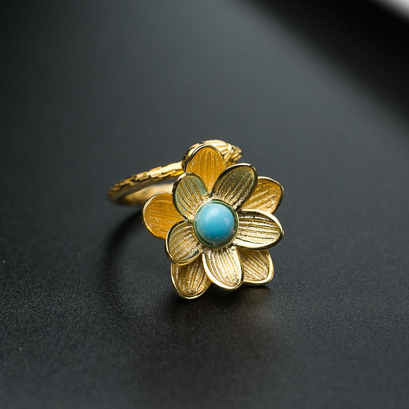 银镶美国天然美松戒指-红掌柜