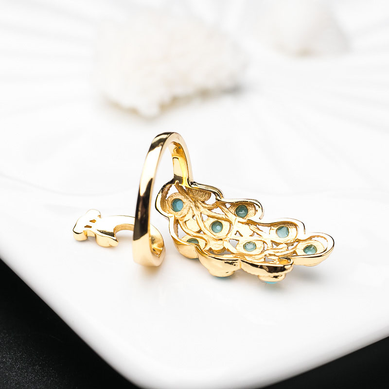 美国天然原矿美松戒指-红掌柜