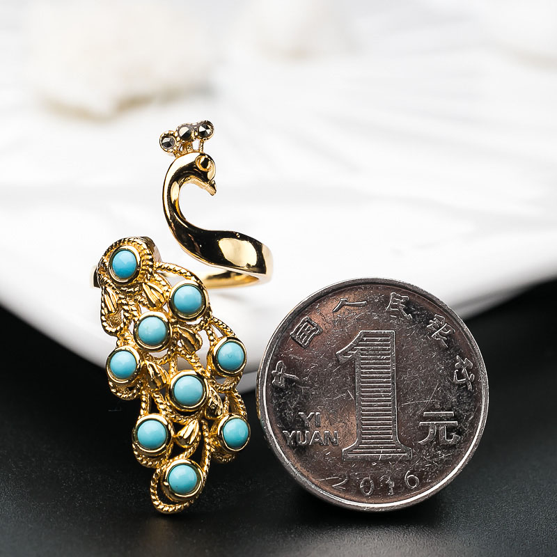 银镶美松戒指-红掌柜