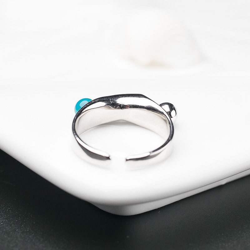 银镶美国原矿美松戒指-红掌柜