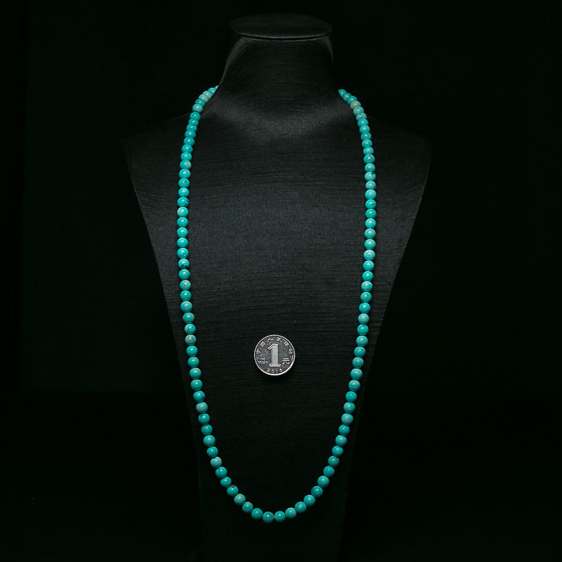 蓝绿松石108佛珠-红掌柜