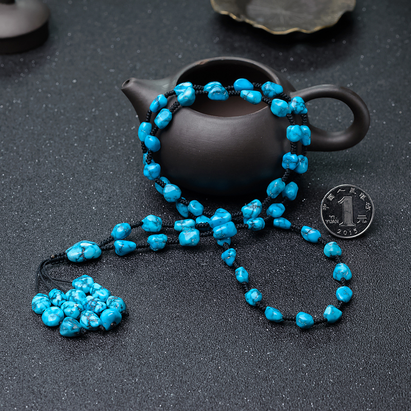 绿松石随型毛衣链-红掌柜