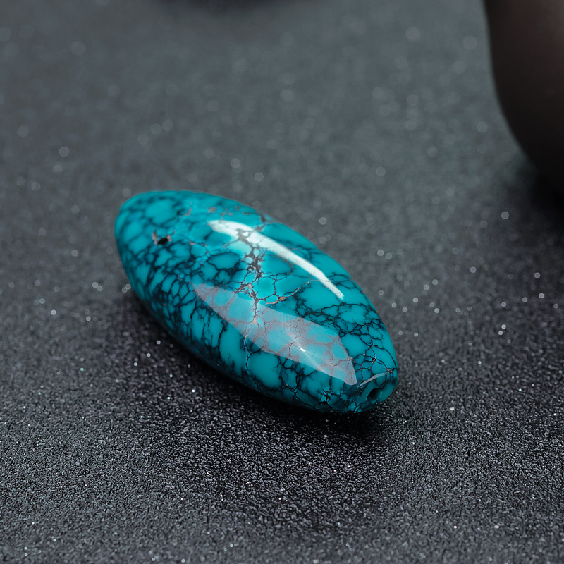 中高瓷蓝绿绿松石吊坠-红掌柜