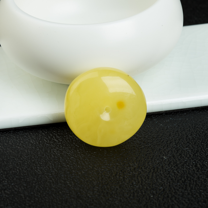 天然波罗的海蜜蜡平安扣吊坠-红掌柜