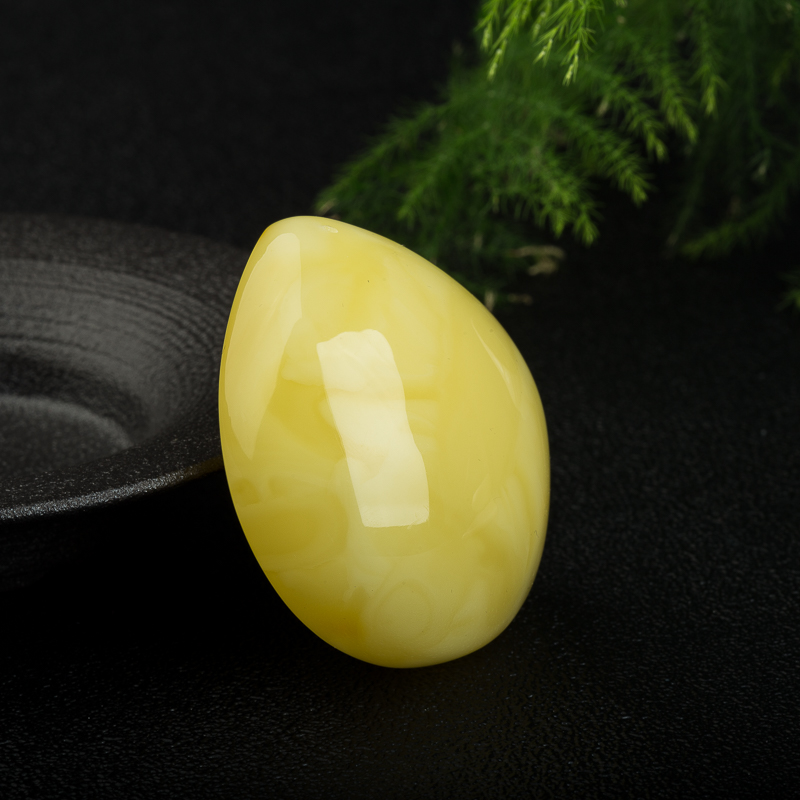 鸡油黄蜜蜡水滴吊坠-红掌柜