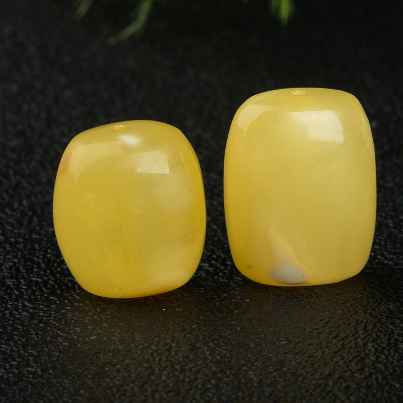 天然鸡油黄蜜蜡套装-红掌柜