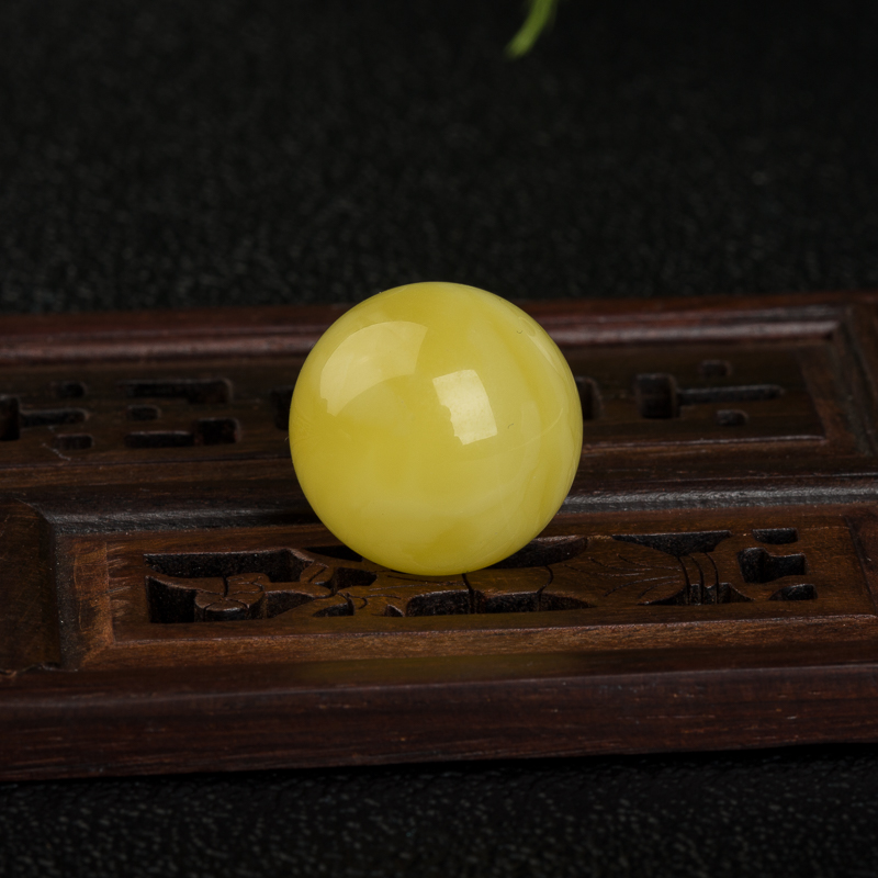 波罗的海天然蜜蜡圆珠-红掌柜