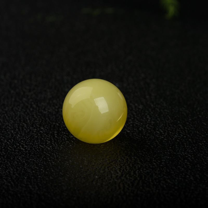 18.58mm波罗的海鸡油黄金绞蜜圆珠-红掌柜