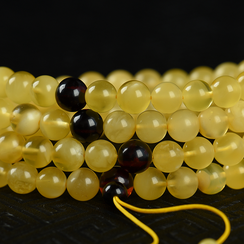 蜜蜡108佛珠-红掌柜