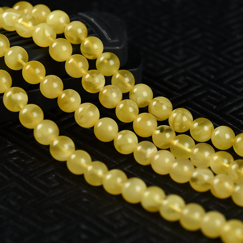 蜜蜡佛珠-红掌柜