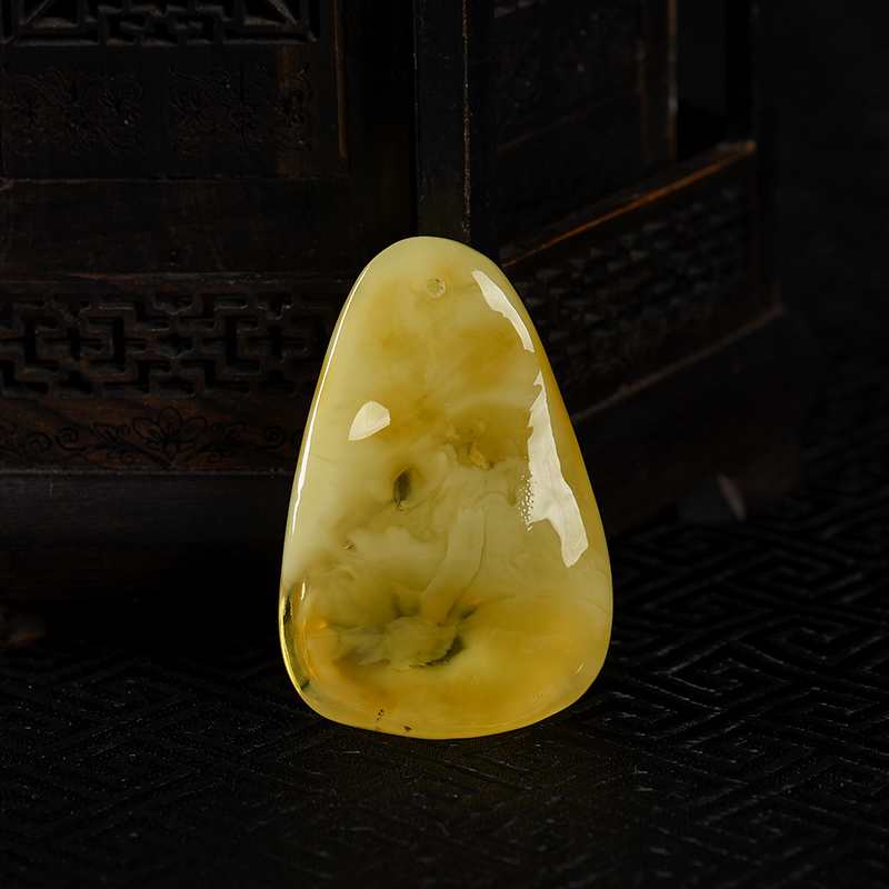 波罗的海天然金绞蜜福袋吊坠-红掌柜