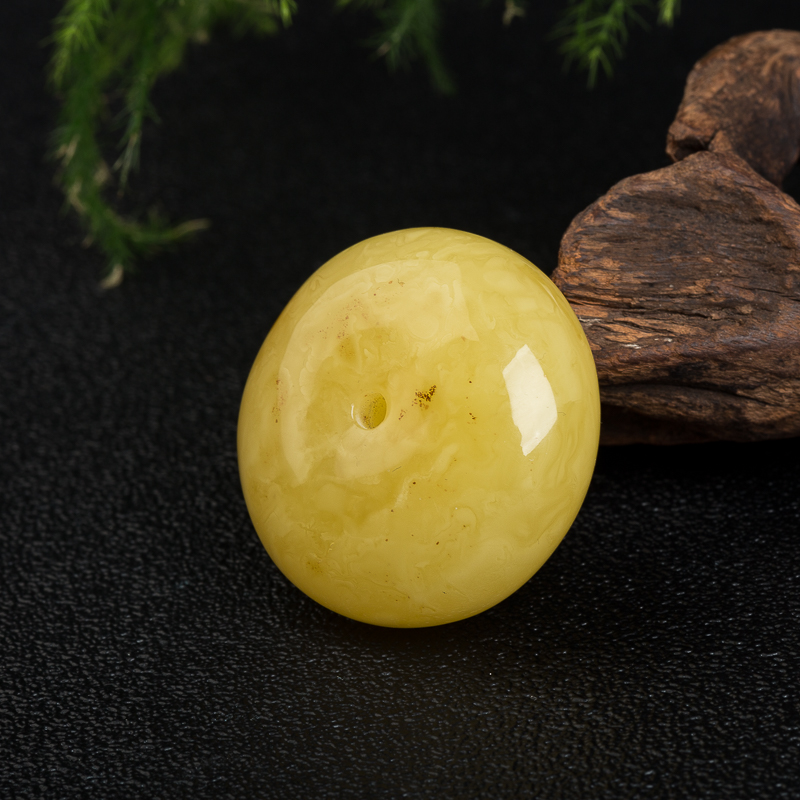 天然波罗的海俏色蜜蜡吊坠-红掌柜