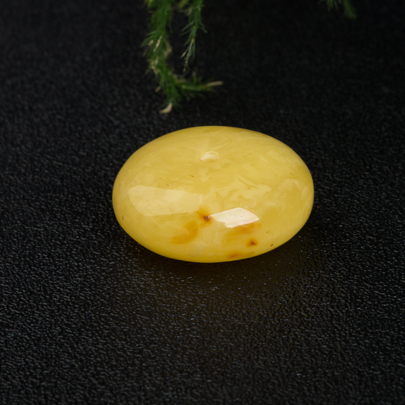 天然波罗的海蜜蜡平安扣吊坠-红掌柜