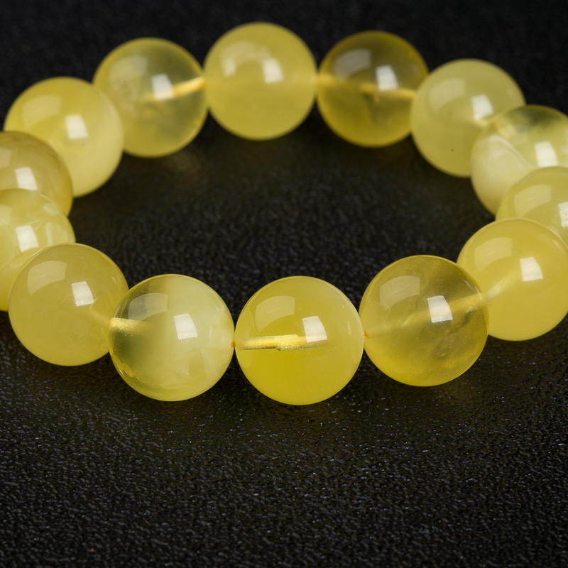 16.3mm天然金绞蜜单圈手串-红掌柜