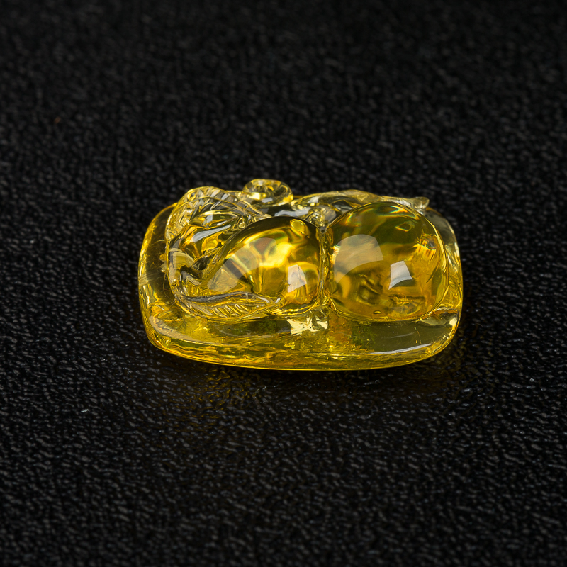 天然金珀福禄吊坠-红掌柜