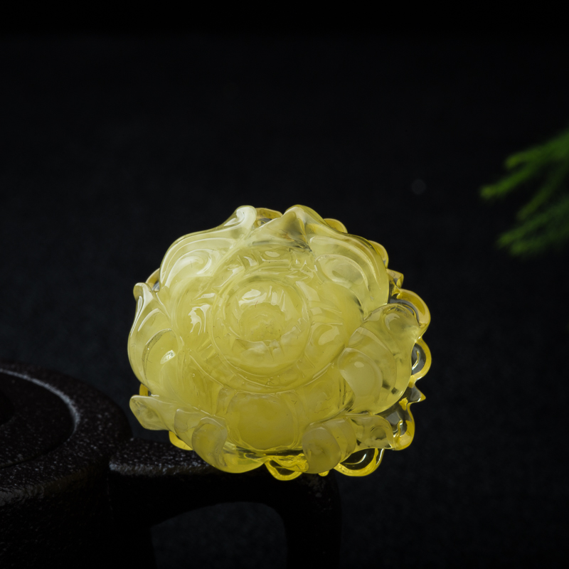 蜜蜡吊坠-红掌柜