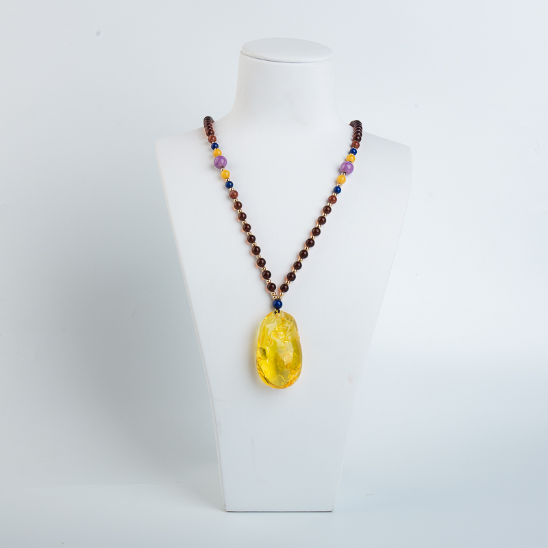 浅黄金绞蜜辰龙项链-红掌柜